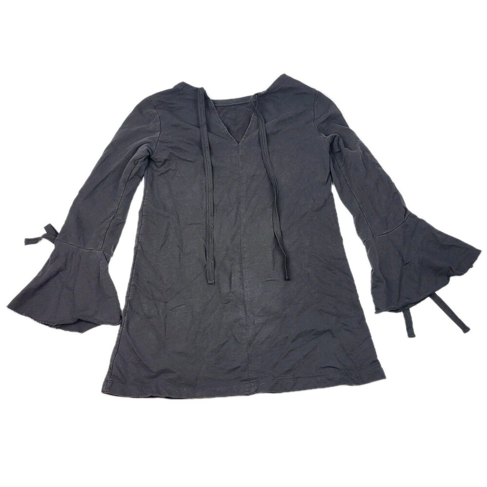 Sanctuary Women Black Bell Sleeve Top Witchy Whimsygoth Fairycore Size M